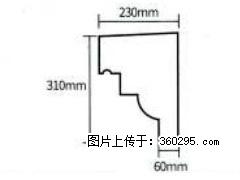 产品分解图型 - 檐口线，型号：SX311-YK-3，规格：230x310mm(3) - 泰安三象EPS建材 ta.sx311.cc