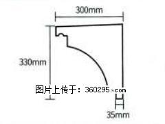 产品分解图型 - 檐口线，型号：SX311-YK-2，规格：300x330mm(2) - 泰安三象EPS建材 ta.sx311.cc